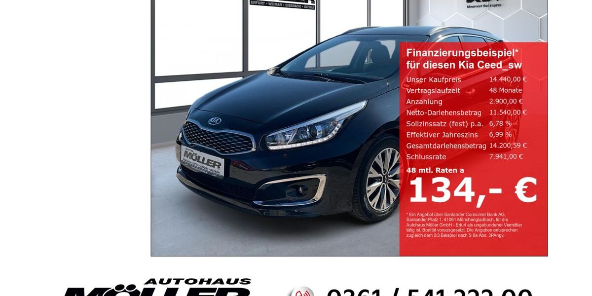 Kia ceed Sportswagon 76.000 km 14.440 &euro; Erfurt 99087
