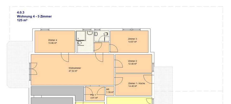 Erdgeschoßwohnung Weimar Lützendorf - 5 Zimmer, 124 m&sup2;, 980&euro; | Angebot:22051279