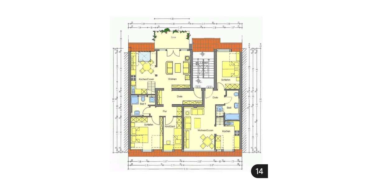 Etagenwohnung Erfurt Andreasvorstadt - 35 Zimmer, 82 m&sup2;, 984&euro; | Angebot:25990360