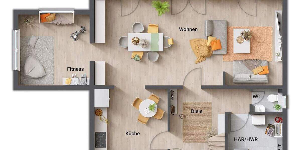 Einfamilienhaus Walschleben - 4 Zimmer, 136 m&sup2;, 269.160&euro; | Angebot:25700410