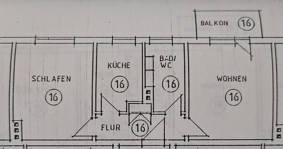 Etagenwohnung Erfurt Daberstedt - 2 Zimmer, 49 m&sup2;, 133.000&euro; | Angebot:26413207