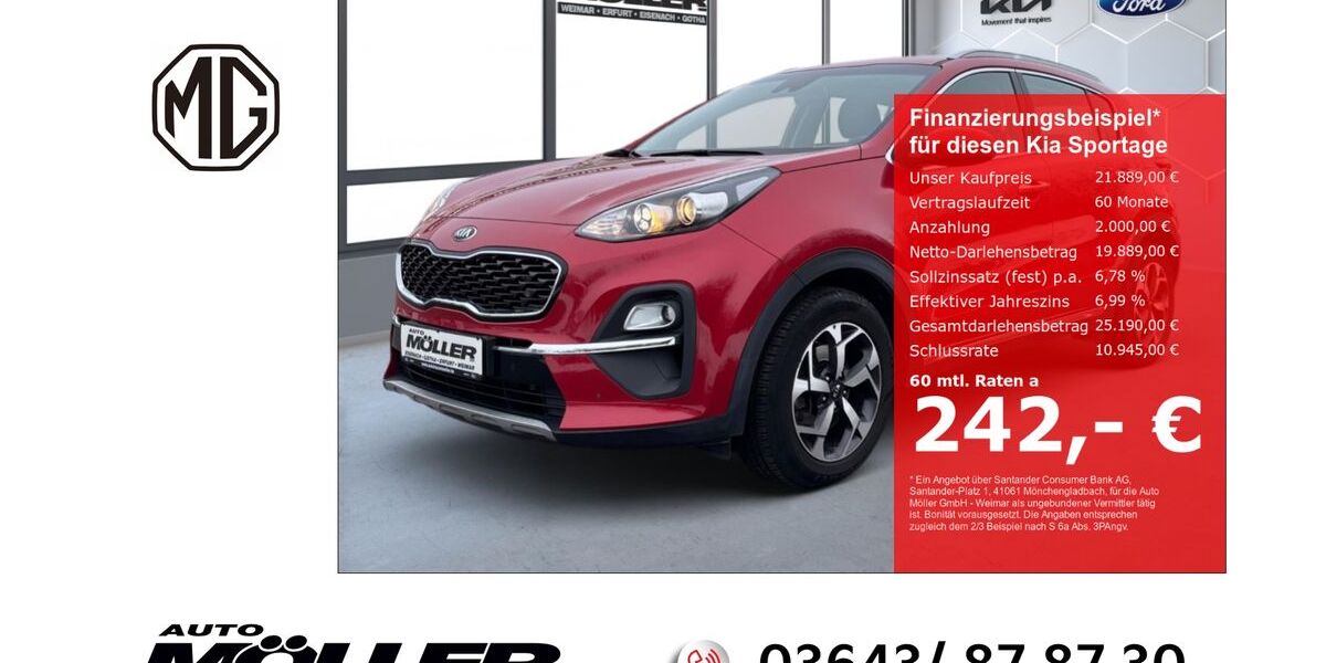 Kia Sportage 66.547 km 21.889 &euro; Weimar 99425