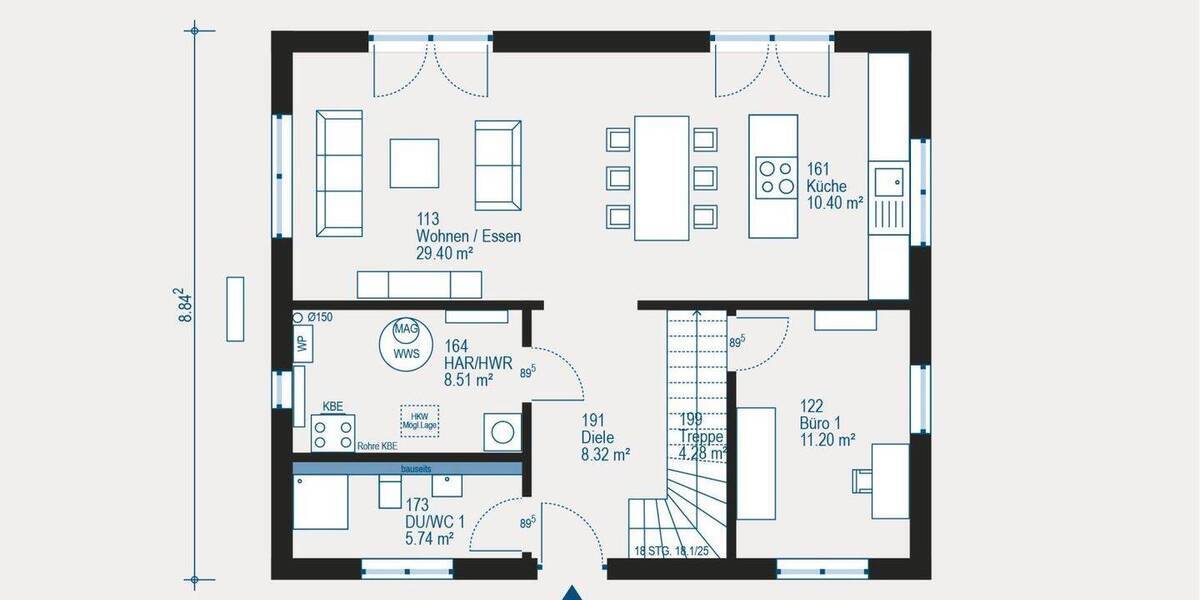 Einfamilienhaus Blankenhain Neudörnfeld - 5 Zimmer, 146 m&sup2;, 405.649&euro; | Angebot:26171679