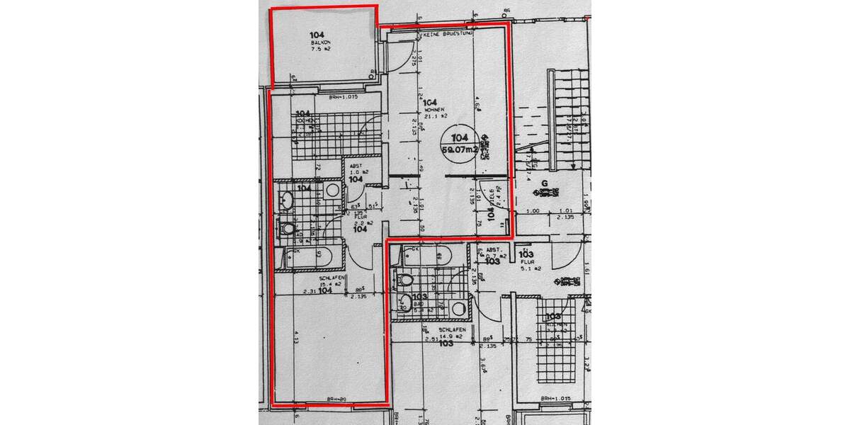 Etagenwohnung Jena Wenigenjena - 2 Zimmer, 59 m&sup2;, 650&euro; | Angebot:26685203