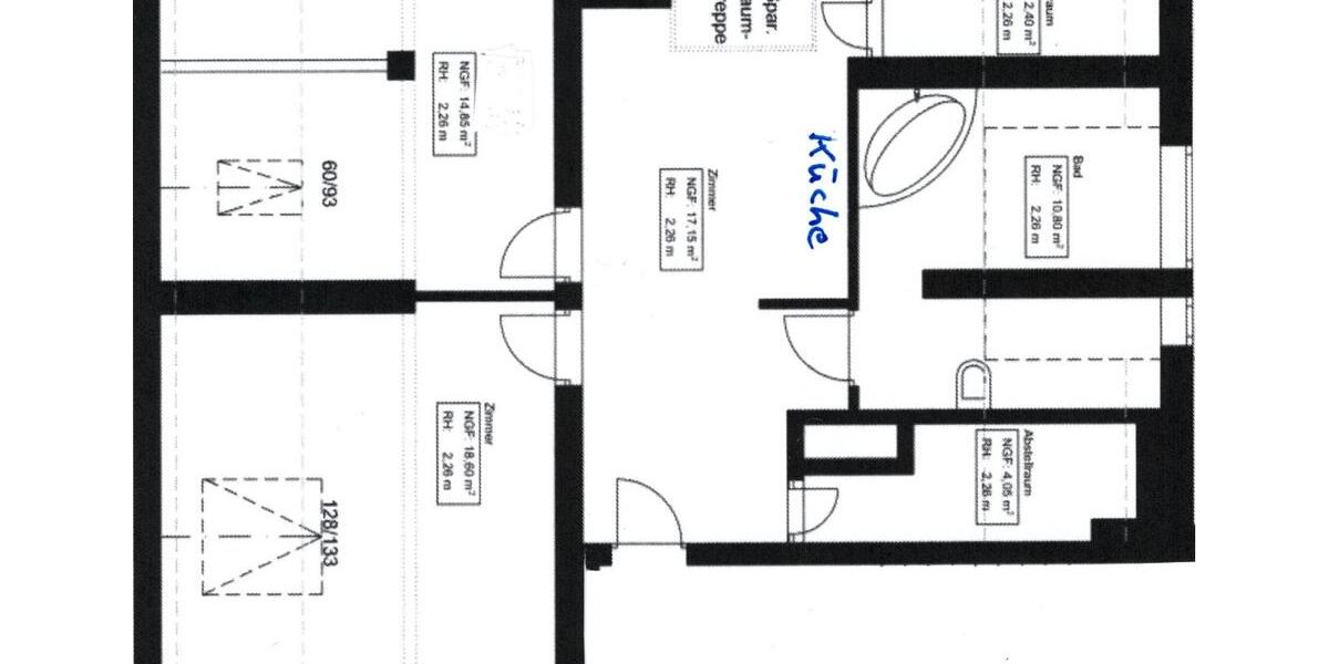 Dachgeschoßwohnung Erfurt Andreasvorstadt - 2.5 Zimmer, 82 m&sup2;, 725&euro; | Angebot:26476624