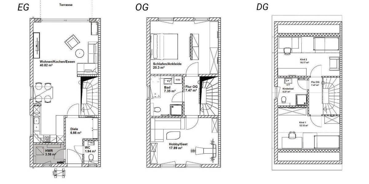 Reihenendhaus Alperstedt - 5 Zimmer, 138 m&sup2;, 390.780&euro; | Angebot:25971899