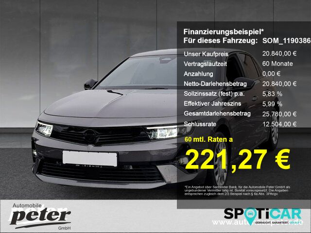 Opel Astra 14.530 km 20.840 &euro; Erfurt 99086
