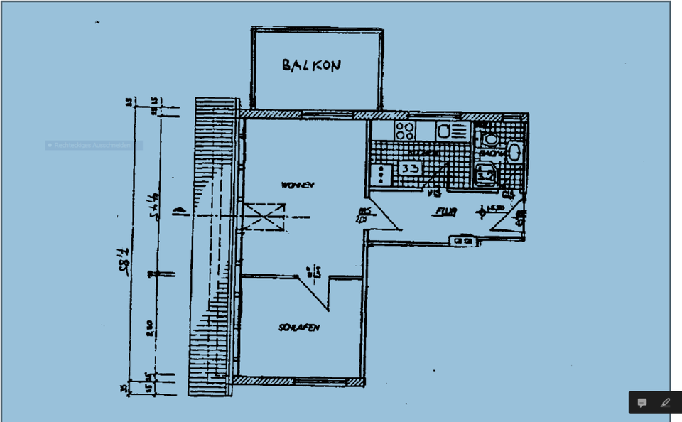 Dachgeschoßwohnung Jena Lobeda-Altstadt - 2 Zimmer, 41 m&sup2;, 594&euro; | Angebot:25417078