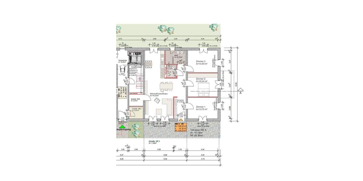 Etagenwohnung Erfurt Alach - 4 Zimmer, 120 m&sup2;, 499.000&euro; | Angebot:25801416