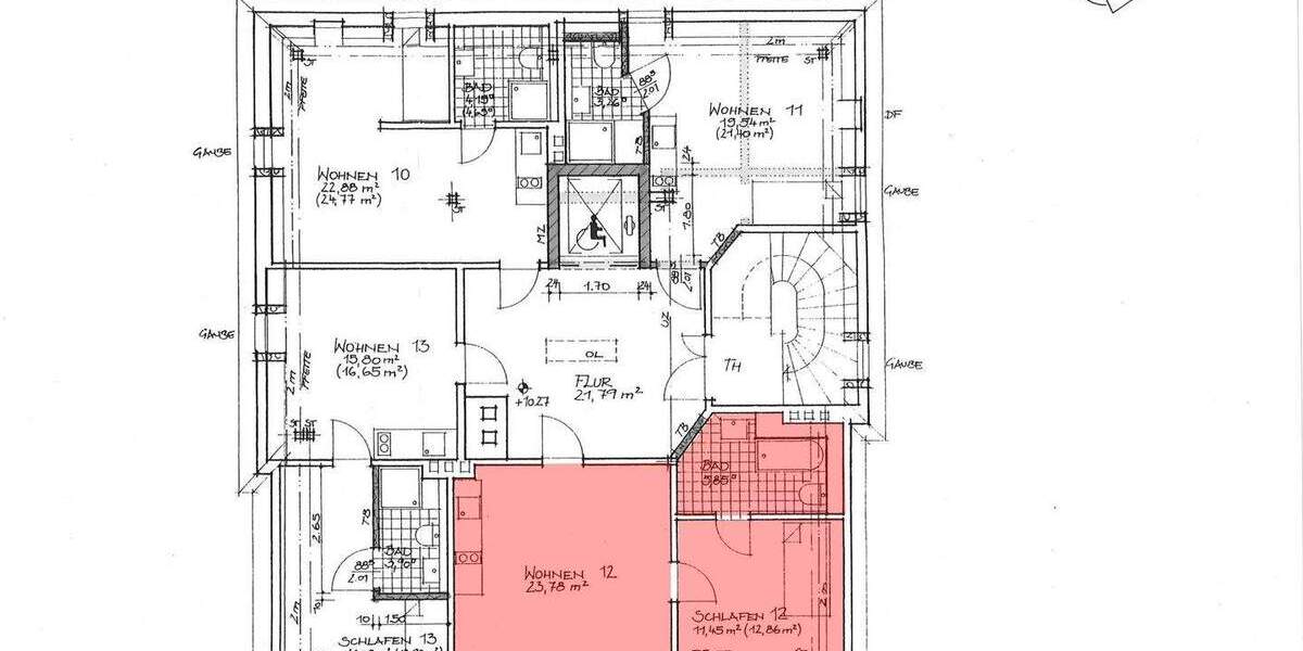 Etagenwohnung Weimar Westvorstadt - 2 Zimmer, 41 m&sup2;, 375&euro; | Angebot:25927308