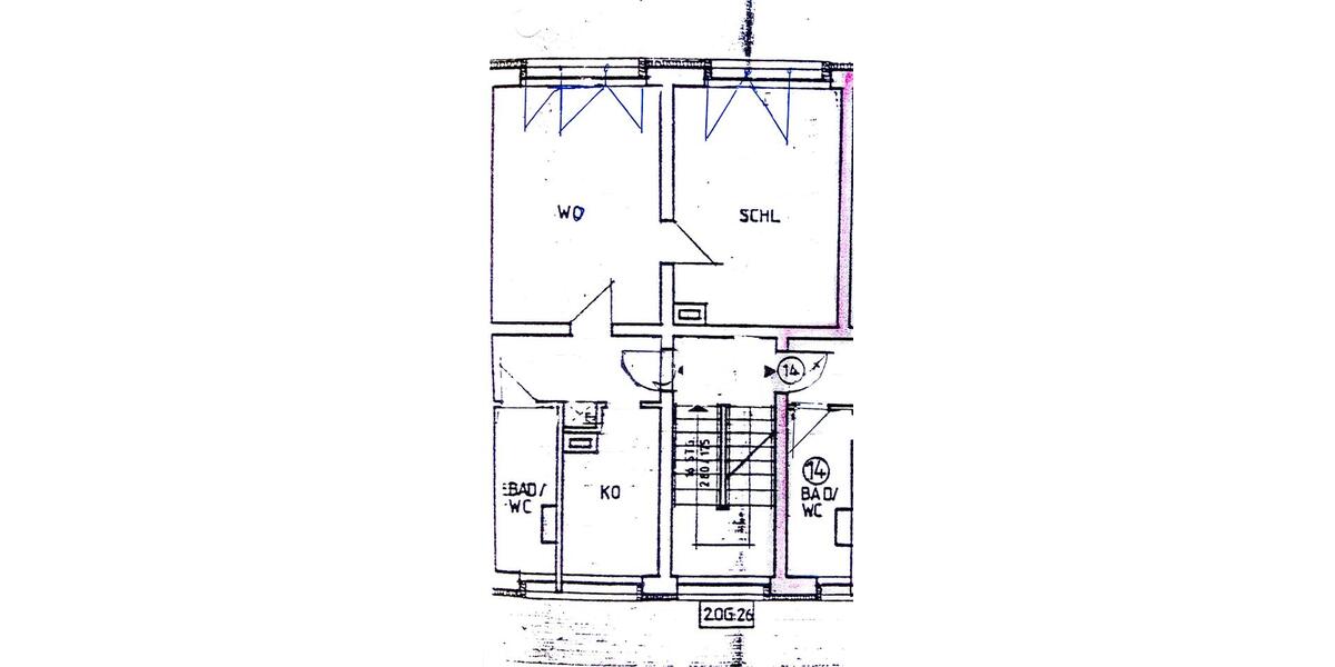 Etagenwohnung Jena - 2 Zimmer, 50 m&sup2;, 395&euro; | Angebot:25444062