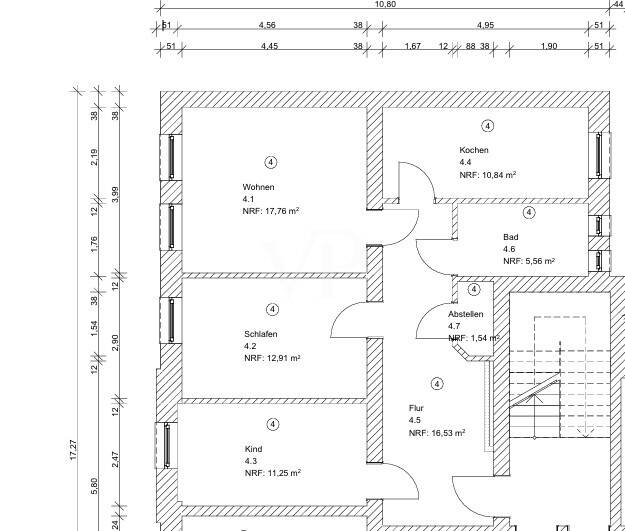 Etagenwohnung Erfurt Andreasvorstadt - 3 Zimmer, 78 m&sup2;, 897&euro; | Angebot:26629287