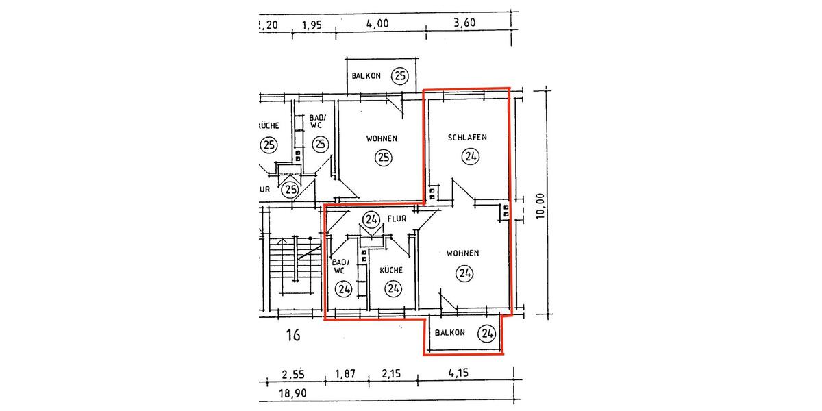 Etagenwohnung Erfurt Daberstedt - 1 Zimmer, 50 m&sup2;, 119.000&euro; | Angebot:26107267