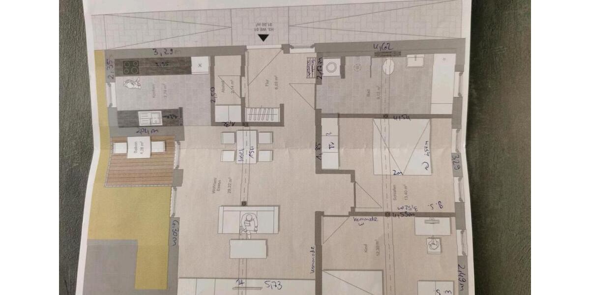 Erdgeschoßwohnung Apolda - 3.5 Zimmer, 81 m&sup2;, 805&euro; | Angebot:25546668