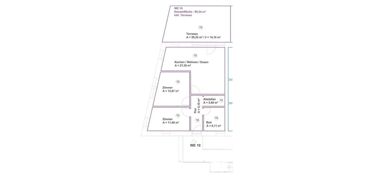 Etagenwohnung Kapellendorf - 3 Zimmer, 80 m&sup2;, 787&euro; | Angebot:25727753