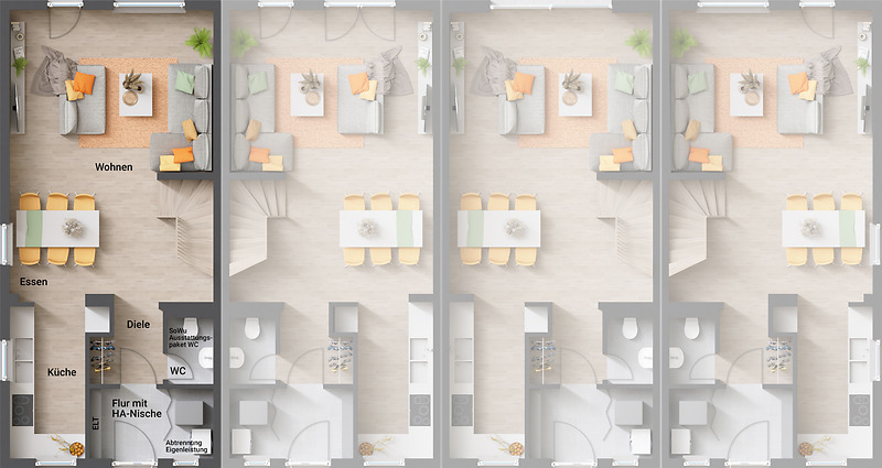 Reihenendhaus Erfurt Stotternheim - 4 Zimmer, 99 m&sup2;, 324.420&euro; | Angebot:25707195