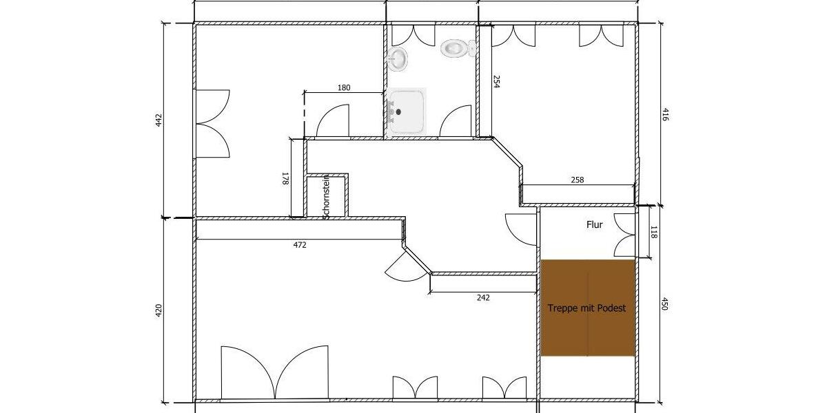 Etagenwohnung Jena Burgau - 2 Zimmer, 77 m&sup2;, 766&euro; | Angebot:26021512