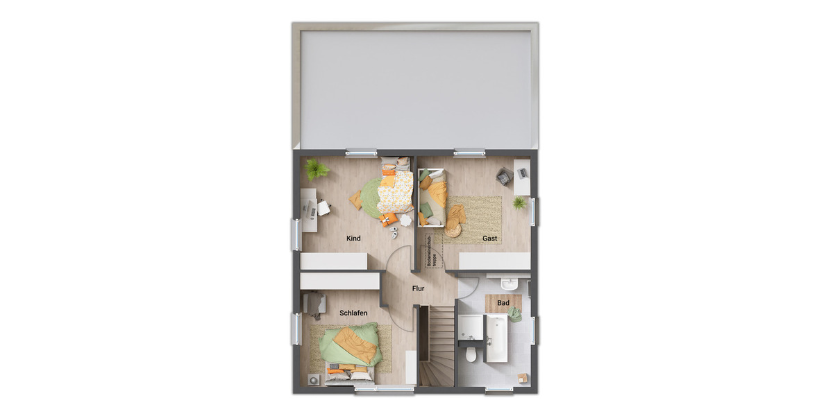 Einfamilienhaus Walschleben - 4 Zimmer, 129 m&sup2;, 272.490&euro; | Angebot:25691561