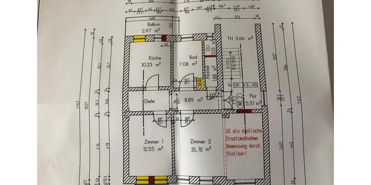 Etagenwohnung Erfurt Daberstedt - 2 Zimmer, 70 m&sup2;, 790&euro; | Angebot:26522222