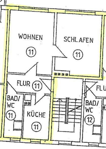 Etagenwohnung Erfurt Melchendorf - 2 Zimmer, 44 m&sup2;, 319&euro; | Angebot:26730757