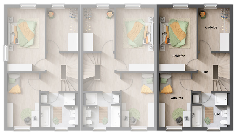 Reihenendhaus Erfurt Stotternheim - 5 Zimmer, 134 m&sup2;, 381.460&euro; | Angebot:25707248