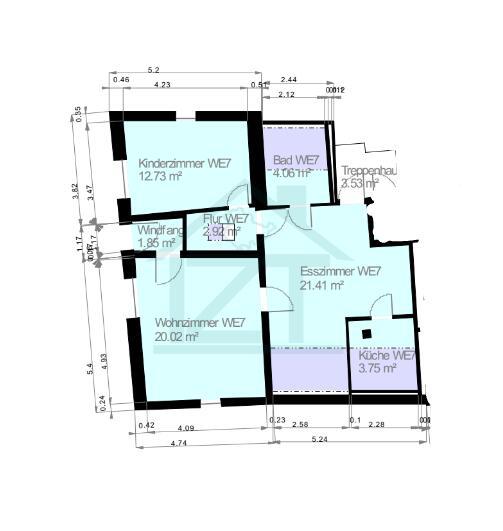 Maisonettenwohnung Kahla - 4 Zimmer, 96 m&sup2;, 610&euro; | Angebot:24616031