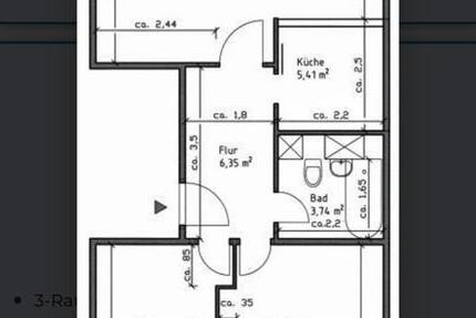 Wohnung Jena Lobeda-Altstadt - 3 Zimmer, 55 m&sup2;, 503&euro; | Angebot:27634155
