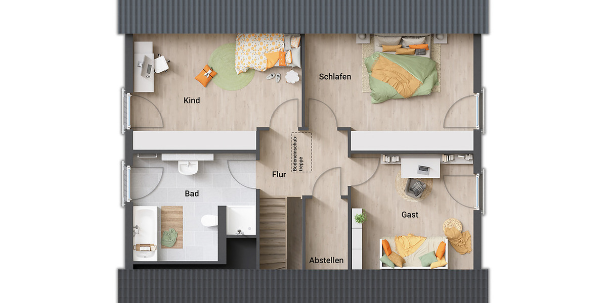 Einfamilienhaus Alperstedt - 5 Zimmer, 169 m&sup2;, 434.620&euro; | Angebot:25707365