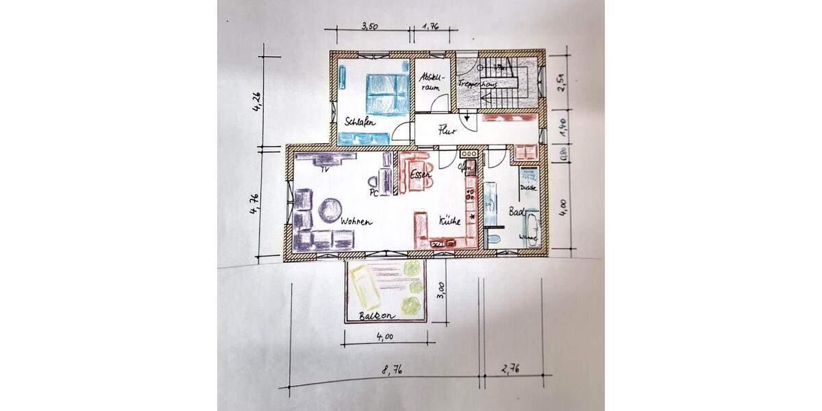 Etagenwohnung Kahla - 2 Zimmer, 90 m&sup2;, 950&euro; | Angebot:26563044