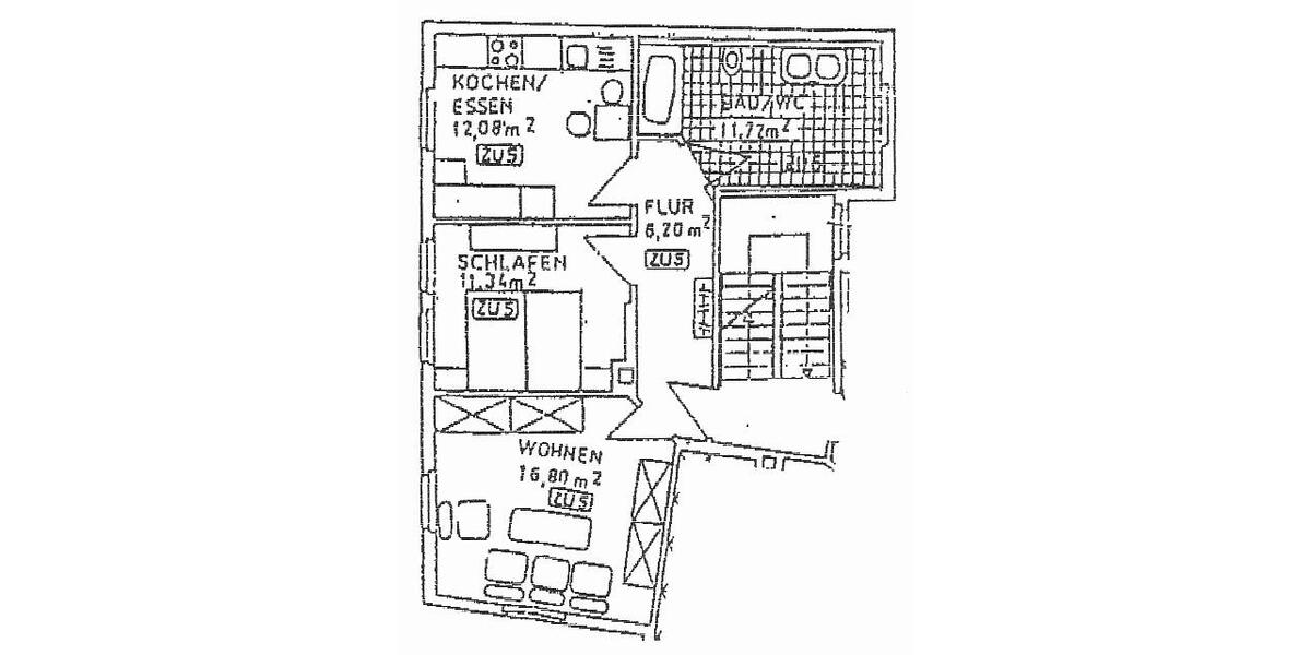 ruhige und sonnige 2-Zimmer-Wohnung nahe UNI und Fachhochschule - Etagenwohnung Jena Burgau | Angebot:25639962