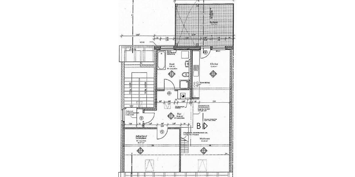 Dachgeschoßwohnung Weimar - 2 Zimmer, 76 m&sup2;, 798&euro; | Angebot:26496282