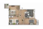Etagenwohnung Erfurt Daberstedt - 3 Zimmer, 77 m&sup2;, 695&euro; | Angebot:26619419
