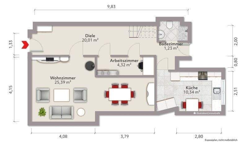 Reihenmittelhaus Buttstädt - 5 Zimmer, 110 m&sup2;, 39.000&euro; | Angebot:25845666