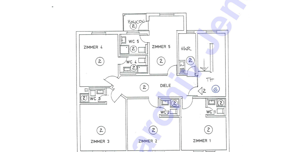 Etagenwohnung Jena Wenigenjena - 5 Zimmer, 112 m&sup2;, 365.000&euro; | Angebot:25705566
