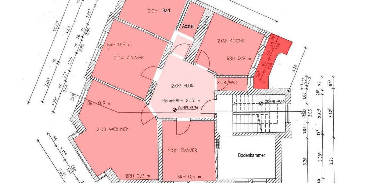 Etagenwohnung Weimar Nordvorstadt - 3 Zimmer, 105 m&sup2;, 875&euro; | Angebot:26582909