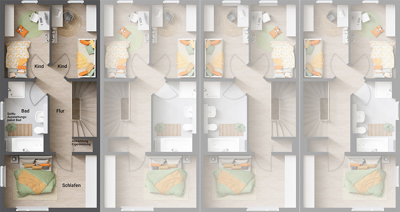 Reihenendhaus Erfurt Stotternheim - 4 Zimmer, 99 m&sup2;, 324.420&euro; | Angebot:25707195