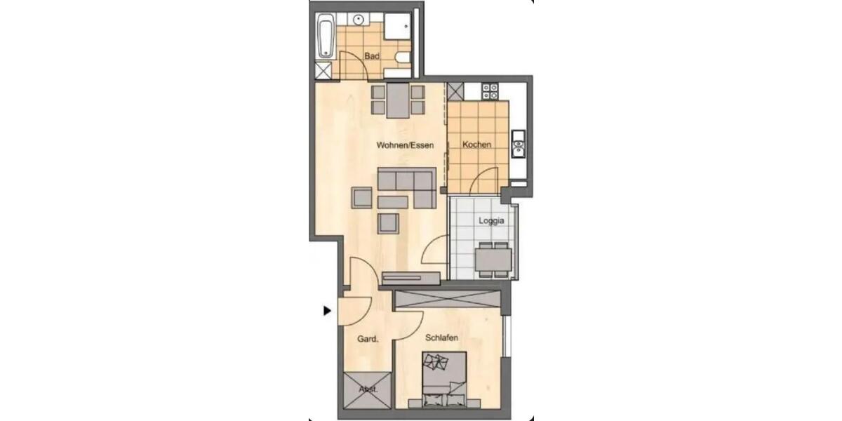 Etagenwohnung Jena - 2 Zimmer, 78 m&sup2;, 1.040&euro; | Angebot:22990743