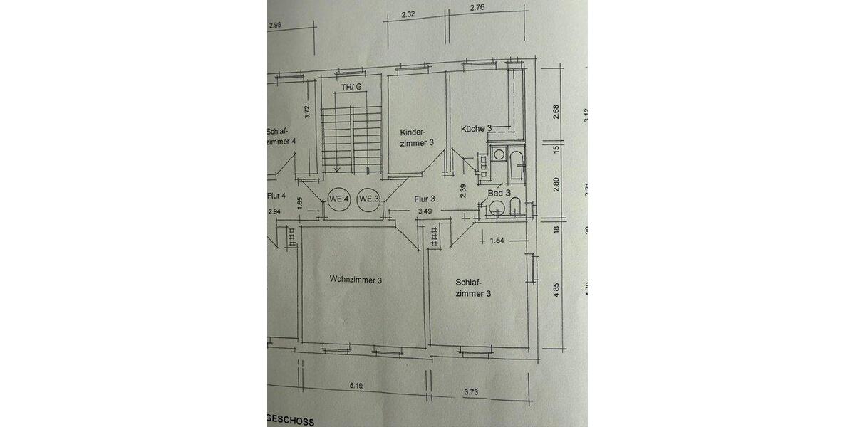 Etagenwohnung Weimar - 3 Zimmer, 68 m&sup2;, 680&euro; | Angebot:26549027