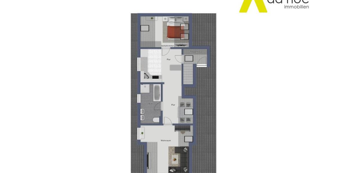 Dachgeschoßwohnung Kahla - 2 Zimmer, 65 m&sup2;, 510&euro; | Angebot:26444051