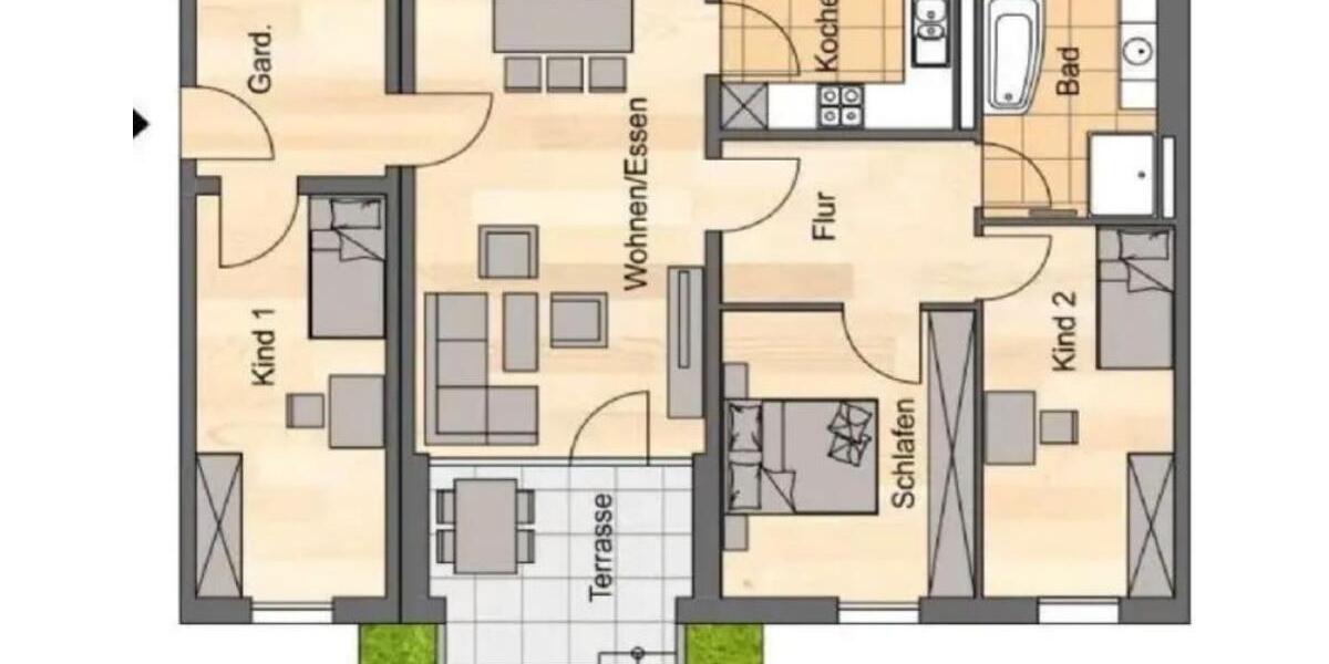 Erdgeschoßwohnung Jena - 4 Zimmer, 107 m&sup2;, 1.440&euro; | Angebot:24849130