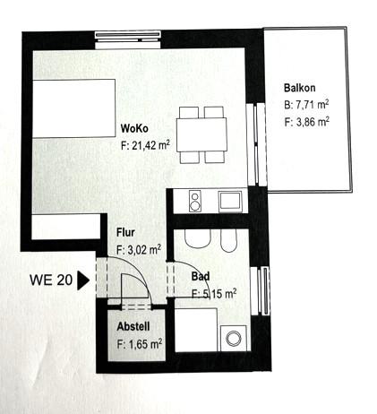Etagenwohnung Erfurt Andreasvorstadt - 1 Zimmer, 35 m&sup2;, 550&euro; | Angebot:26675367