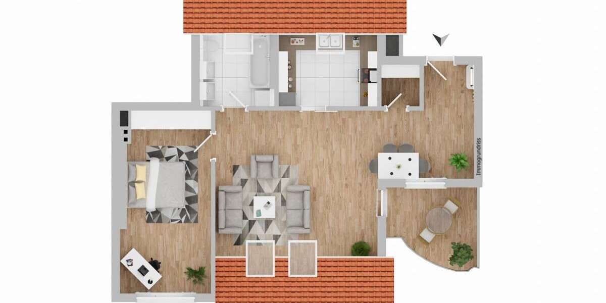 Etagenwohnung Weimar Gaberndorf - 2 Zimmer, 70 m&sup2;, 200.000&euro; | Angebot:24427934