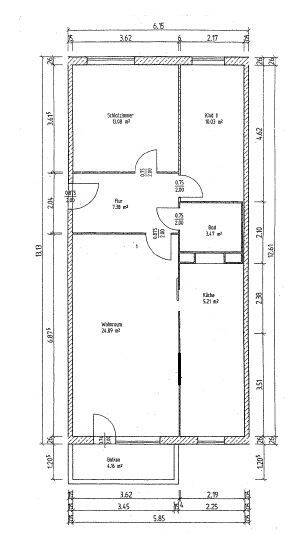 Etagenwohnung Erfurt Altstadt - 3 Zimmer, 73 m&sup2;, 485&euro; | Angebot:26673529