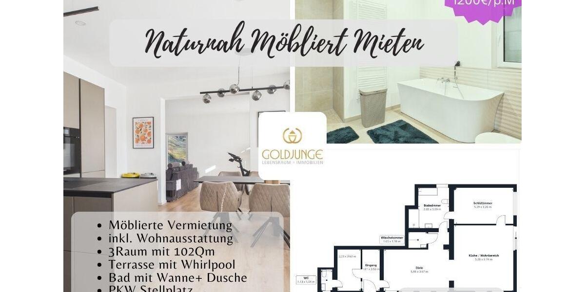 Erdgeschoßwohnung Rudolstadt - 6 Zimmer, 102 m&sup2;, 1.200&euro; | Angebot:25962781
