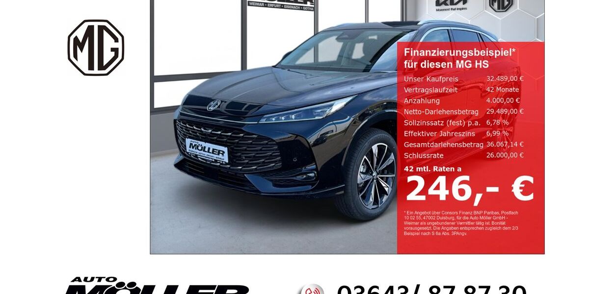 MG HS 4.500 km 31.799 &euro; Weimar 99425