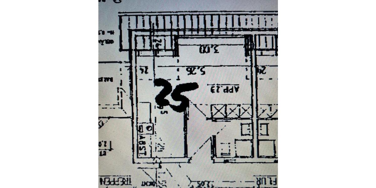 Etagenwohnung Bucha - 1 Zimmer, 27 m&sup2;, 310&euro; | Angebot:25976850
