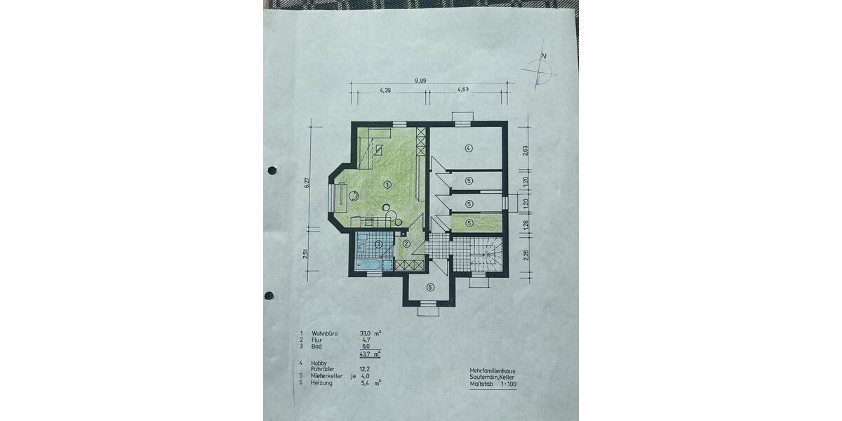 Etagenwohnung Erfurt Stotternheim - 1 Zimmer, 45 m&sup2;, 705&euro; | Angebot:25057567