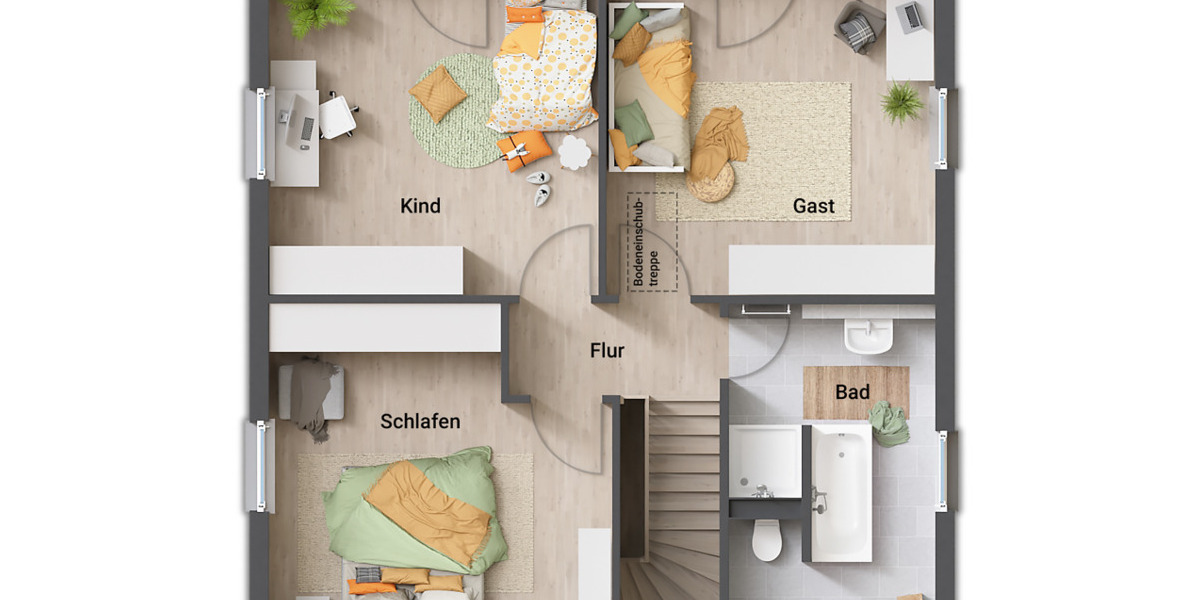 Einfamilienhaus Walschleben - 4 Zimmer, 126 m&sup2;, 389.100&euro; | Angebot:25748855