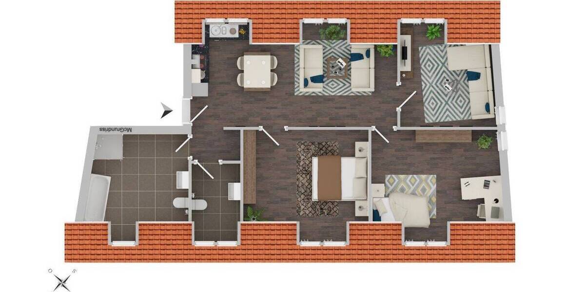 Etagenwohnung Erfurt Altstadt - 3 Zimmer, 90 m&sup2;, 325.000&euro; | Angebot:25705927