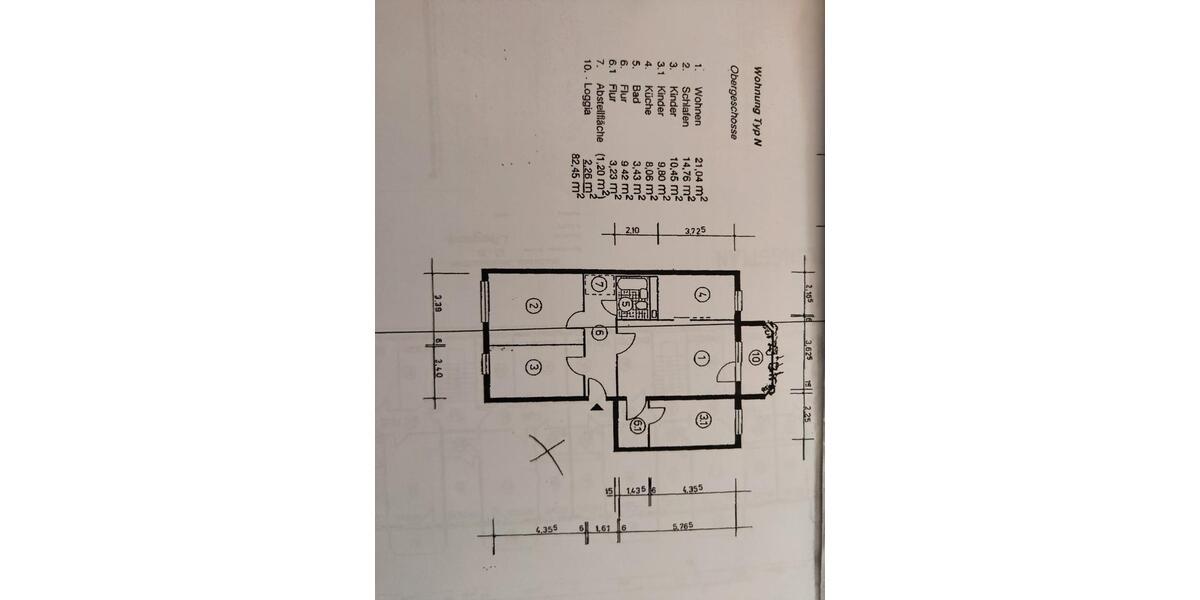 Etagenwohnung Jena Burgau - 4 Zimmer, 82 m&sup2;, 550.000&euro; | Angebot:26675132